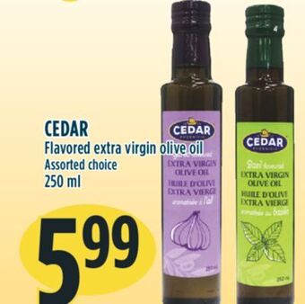 Marché Adonis Cedar flavored extra virgin olive oil offer