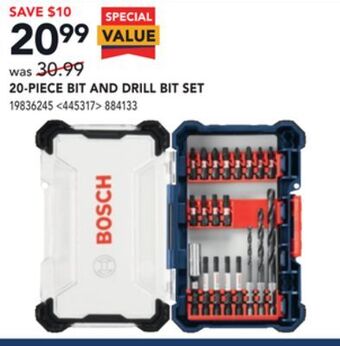 RONA Bosch 20-piece bit and drill bit set offer