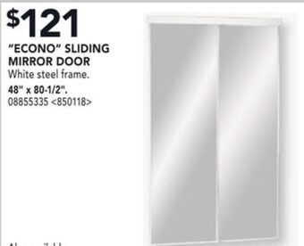 RONA Colonial elegance "econo" sliding mirror door 48" x 80-1/2" offer