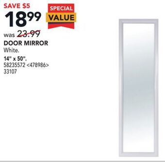 RONA Door mirror 14" x 50" offer