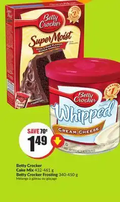 FreshCo Betty crocker cake mix 432-461 8 betty crocker frosting 340-450 g offer