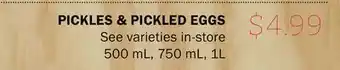 FreshCo Pickles & pickled eggs offer