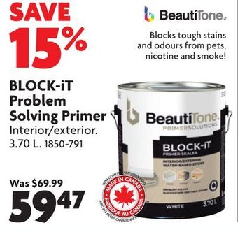 Home Hardware Block-it problem solving primer offer
