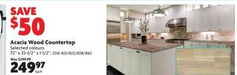 Home Hardware Acacia wood countertop offer