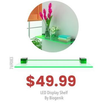 GameStop Bioglow led display shelf offer