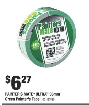 Home Depot Painter's mate® ultra™ 36mm green painter's tape offer