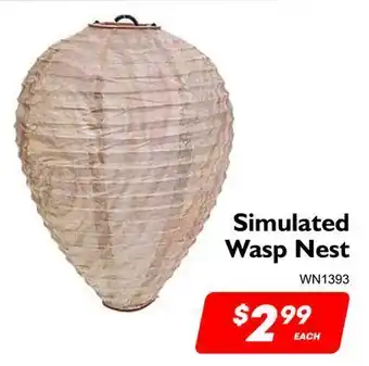 Factory Direct Simulated wasp nest offer