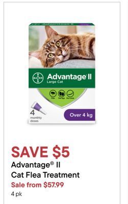 Petvalu Advantage® ii cat flea treatment offer
