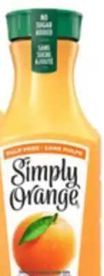 Walmart Simply orange pulp free orange juice offer