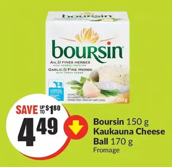 FreshCo Boursin kaukauna cheese ball offer