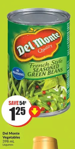 FreshCo Del monte vegetables offer