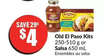 FreshCo Old el paso kits or salsa offer