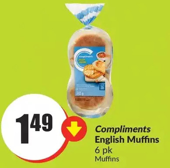 FreshCo Compliments english muffins offer