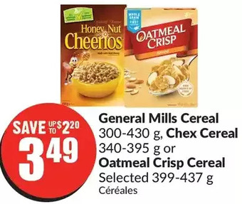 FreshCo General mills cereal, chex cereal or oatmeal crisp cereal offer