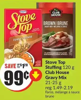 FreshCo Stove top stuffing | club house gravy mix offer