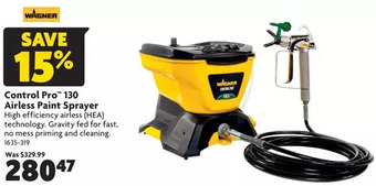 Home Hardware Control pro 130 airless paint sprayer offer