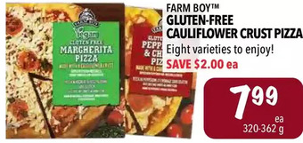 Farm Boy Farm boy gluten-free cauliflower crust pizza offer