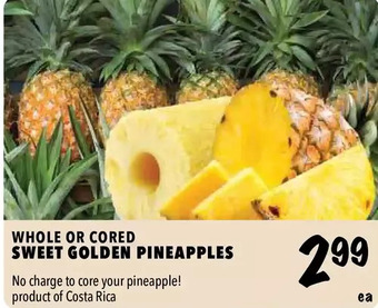 Farm Boy Sweet golden pineapples offer