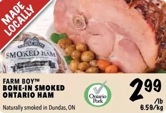 Farm Boy Farm boy bone-in smoked ontario ham offer