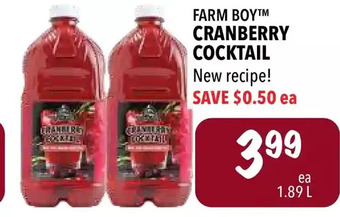 Farm Boy Farm boy cranberry cocktail offer