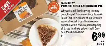Farm Boy Farm boy pumpkin pecan crunch pie offer
