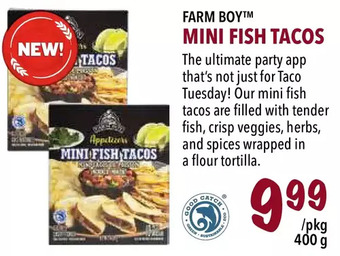 Farm Boy Farm boy mini fish tacos offer