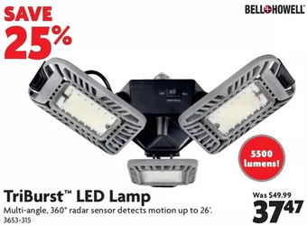 Home Hardware Triburst led lamp offer