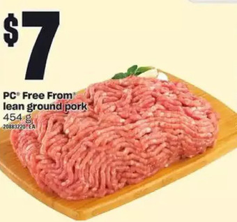 Loblaws Pc free from lean ground pork offer