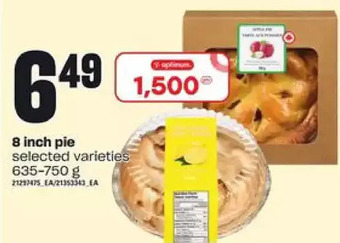 Loblaws 8 inch pie offer