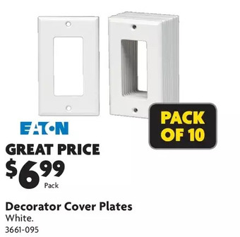 Home Hardware Decorator cover plates offer