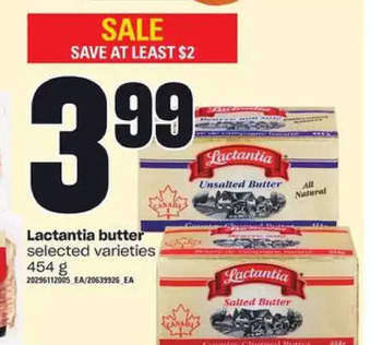 Loblaws Lactantia butter offer