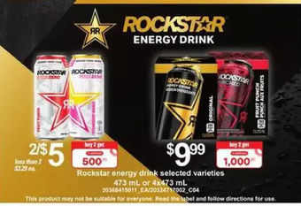 Loblaws Rockstar energy drink offer