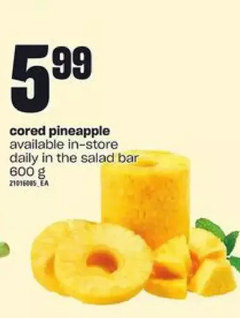 Loblaws Cored pineapple offer