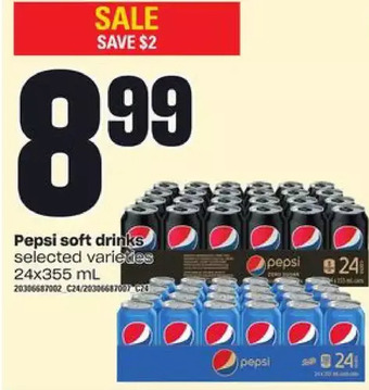 Loblaws Pepsi soft drinks offer