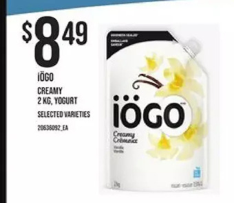 Loblaws Iogo creamy yogurt offer