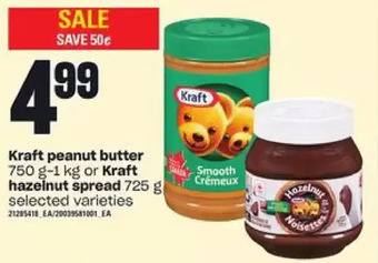 Independent Grocer Kraft peanut butter or kraft hazelnut spread offer
