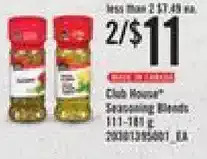 Independent Grocer Club house seasoning blends offer