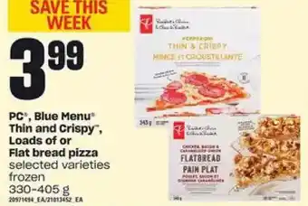 Independent Grocer Pc, blue menu thin and crispy, loads of or flat bread pizza offer