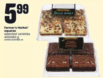 Independent Grocer Farmer's market squares offer