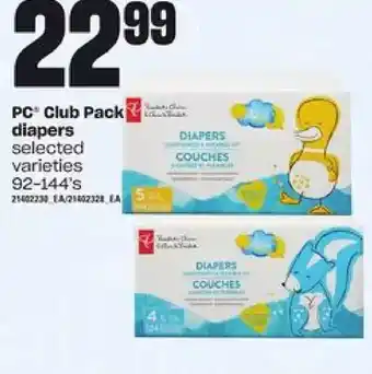 Independent Grocer Pc club pack diapers offer