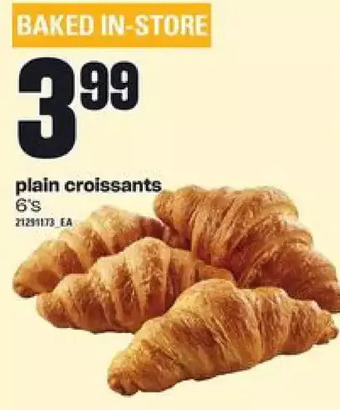 Independent Grocer Plain croissants offer