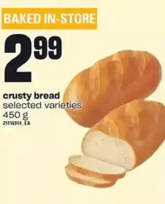 Independent Grocer Crusty bread offer