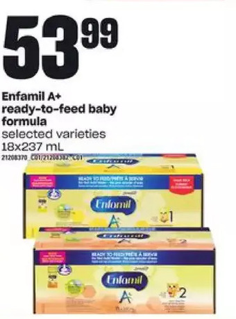 Independent Grocer Enfamil a+ ready-to-feed baby formula offer