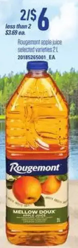 Independent Grocer Rougemont apple juice offer