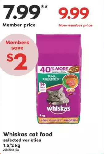 Valu-mart Whiskas cat food offer