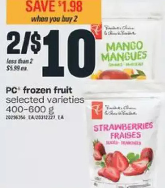 Valu-mart Pc frozen fruit offer