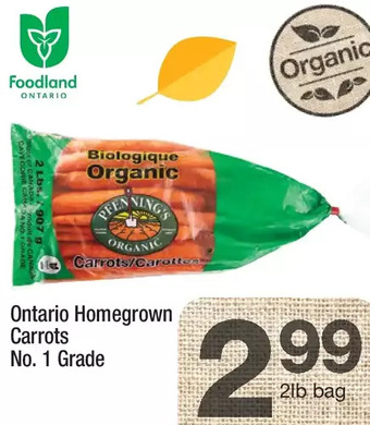 Highland Farms Ontario homegrown carrots offer