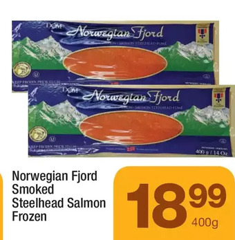 Highland Farms Norwegian fjord smoked steelhead salmon offer