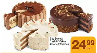 Highland Farms Elite sweets fresh 8" cakes offer
