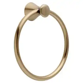 Lowe's Delta lahara champagne bronze wall mount towel ring offer